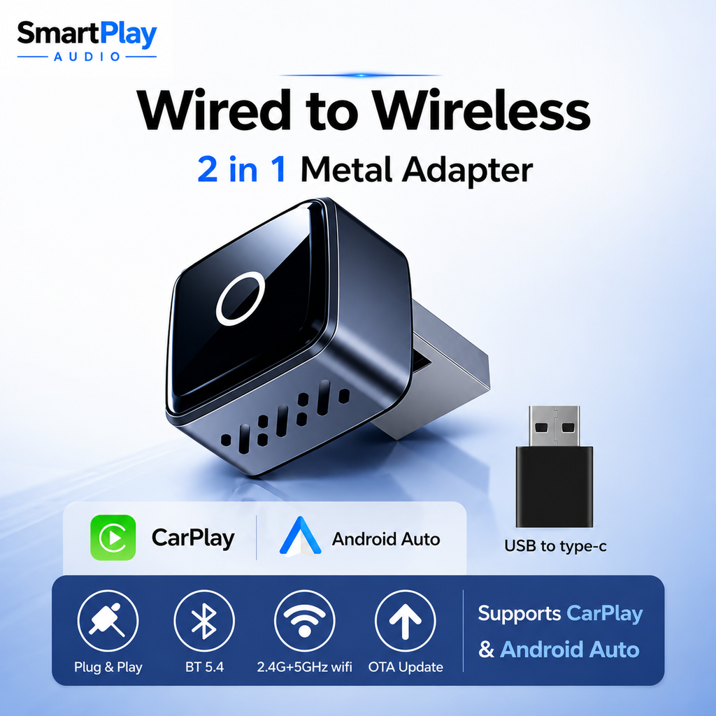 SmartPlay Audio Wireless CarPlay & Android Auto Adapter