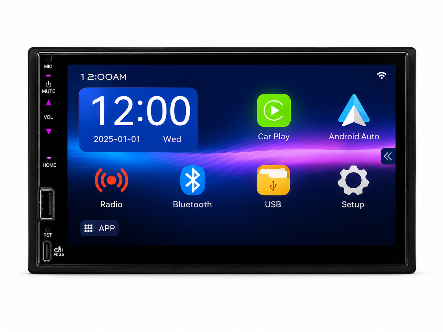 SmartPlay Audio 7" Wireless Apple CarPlay & Android Auto Stereo