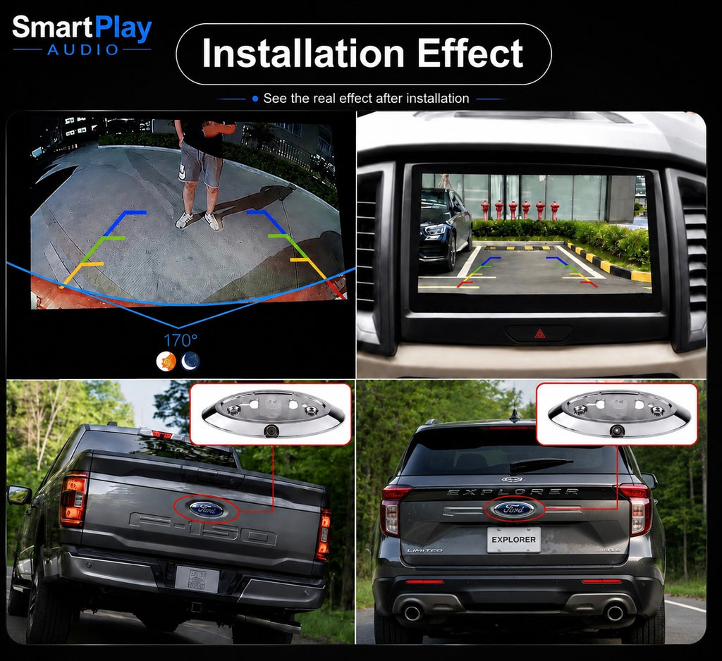SmartPlay Audio Ford Badge 1080P AHD Reverse Camera