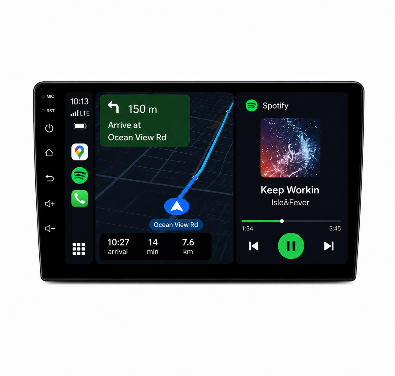SmartPlay Audio 9" Wireless Apple CarPlay & Android Auto Stereo