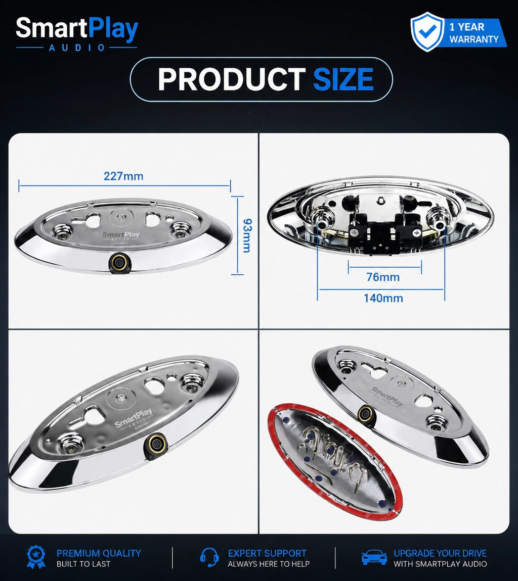 SmartPlay Audio Ford Badge 1080P AHD Reverse Camera