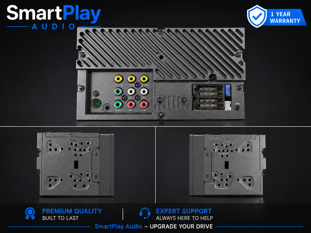 SmartPlay Audio 7" Wireless Apple CarPlay & Android Auto Stereo